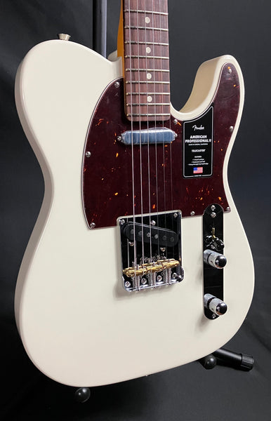 Fender American Professional II Telecaster Electric Guitar Olympic White w/ OHSC