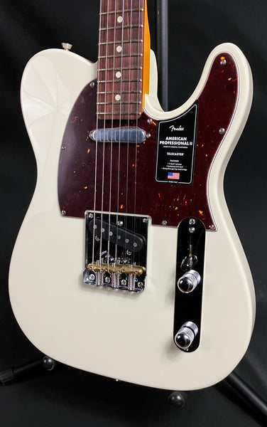 Fender American Professional II Telecaster Electric Guitar Olympic White w/ OHSC