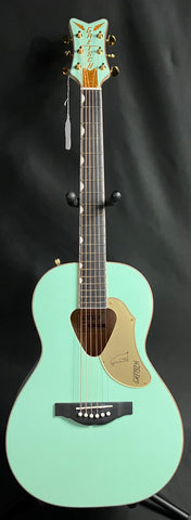 Gretsch G5021E Rancher Penguin Parlor Acoustic-Electric Guitar Mint Green Finish