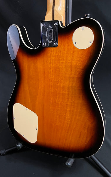 Vintage VRD850TS REVO Series 'Midline' Semi-Hollow Electric Guitar Tobacco Sunburst Finish