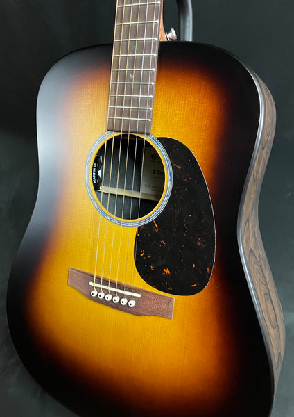 Martin D-X2E Ziricote Burst Dreadnought Acoustic-Electric Guitar Sunburst w/ Gig Bag