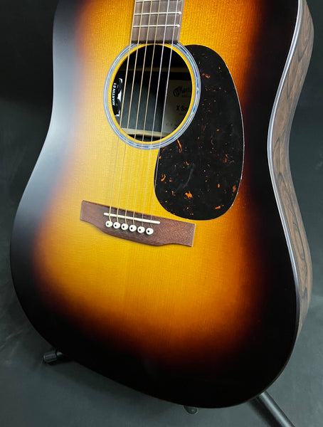 Martin D-X2E Ziricote Burst Dreadnought Acoustic-Electric Guitar Sunburst w/ Gig Bag