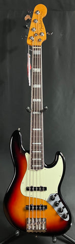 Fender American Ultra Jazz Bass V 5-String Bass Guitar Ultraburst Finish w/ OHSC