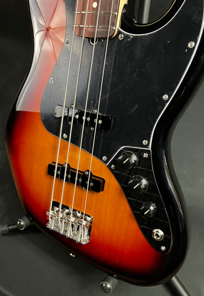 Fender American Performer Jazz Bass 4-String Bass Guitar 3-Tone Sunburst w/ Gig Bag