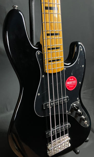 Squier Classic Vibe Jazz Bass V 5-String Bass Guitar Gloss Black Finish