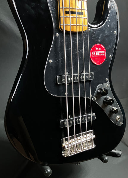 Squier Classic Vibe Jazz Bass V 5-String Bass Guitar Gloss Black Finish