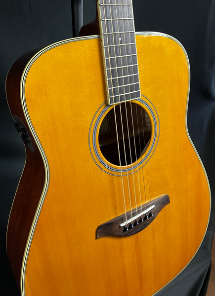 Yamaha FG-TA TransAcoustic Dreadnought Acoustic-Electric Guitar Vintage Tint