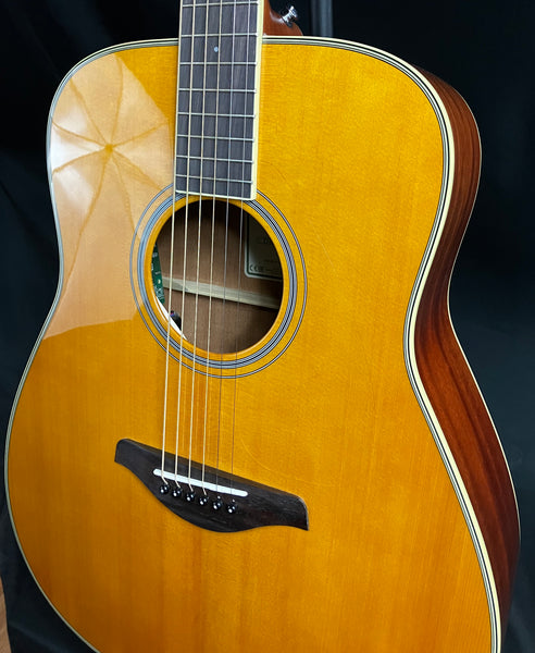 Yamaha FG-TA TransAcoustic Dreadnought Acoustic-Electric Guitar Vintage Tint