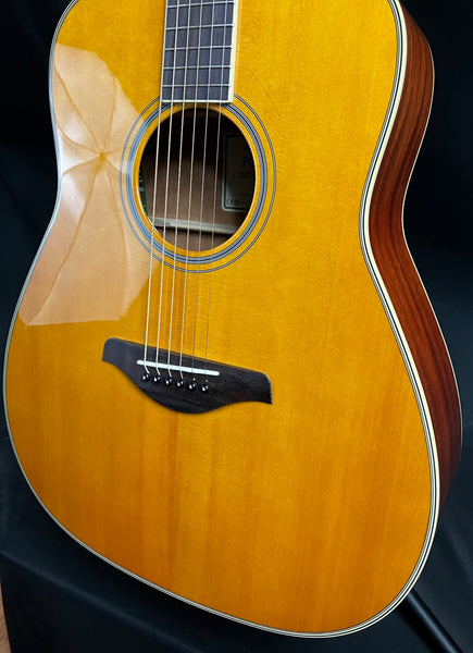 Yamaha FG-TA TransAcoustic Dreadnought Acoustic-Electric Guitar Vintage Tint