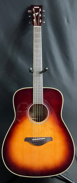 Yamaha FG-TA Transacoustic Dreadnought Acoustic-Electric Guitar Brown Sunburst