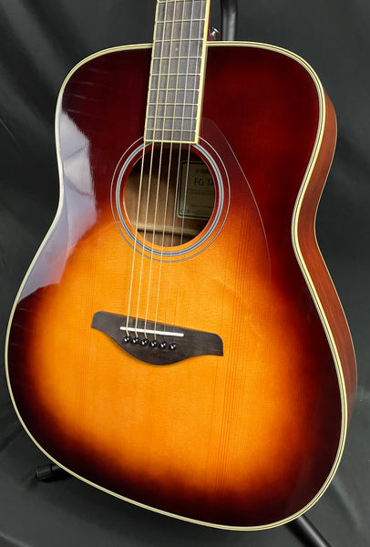 Yamaha FG-TA Transacoustic Dreadnought Acoustic-Electric Guitar Brown Sunburst