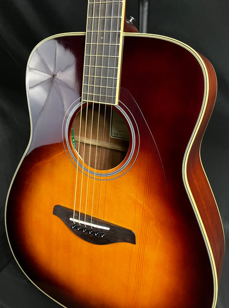 Yamaha FG-TA Transacoustic Dreadnought Acoustic-Electric Guitar Brown Sunburst