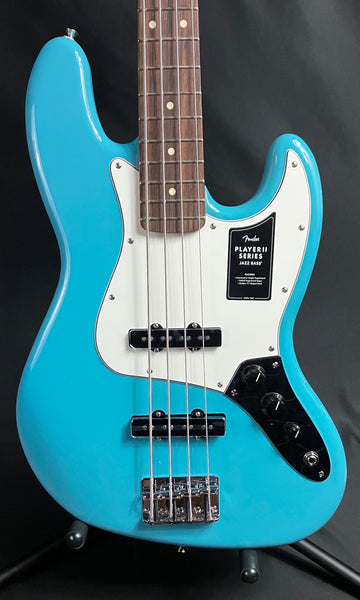 Fender Player II Jazz Bass 4-String Bass Guitar Aquatone Blue Finish