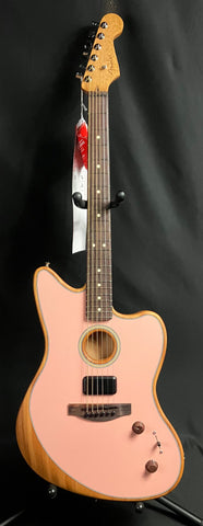 Fender Acoustasonic Player Jazzmaster Acoustic-Electric Guitar Shell Pink w/ Gig Bag (519)