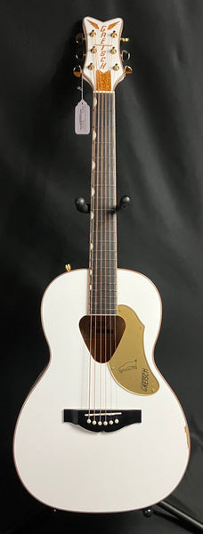 Gretsch G5021E Rancher Penguin Parlor Acoustic-Electric Guitar Gloss White Finish