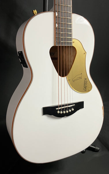 Gretsch G5021E Rancher Penguin Parlor Acoustic-Electric Guitar Gloss White Finish