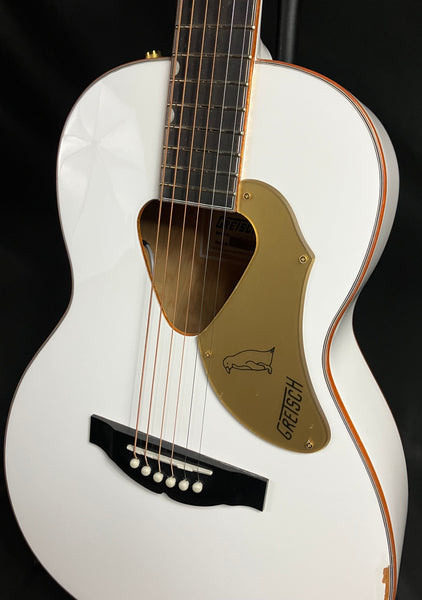 Gretsch G5021E Rancher Penguin Parlor Acoustic-Electric Guitar Gloss White Finish