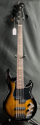 Yamaha BB735A Broad Bass 5-String Bass Guitar Dark Coffee Sunburst w/ Gig Bag (101)