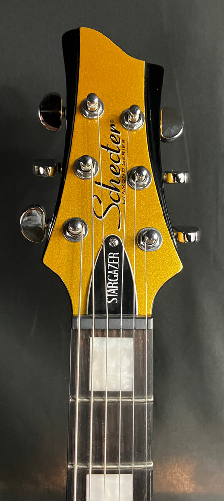 Schecter Stargazer-6 Vibrato Electric Guitar Metallic Gold Finish – Morrell  Music Company