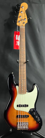 Fender Player Plus Active Jazz Bass V 5-String Bass Guitar 3-Tone Sunburst w/ Gig Bag