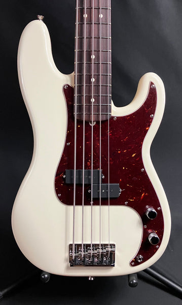 Fender American Professional II Precision Bass V 5-String Bass Guitar Olympic White w/ OHSC