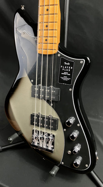 Fender Player Plus Active Meteora Bass 4-String Bass Guitar Silverburst w/ Gig Bag (656)