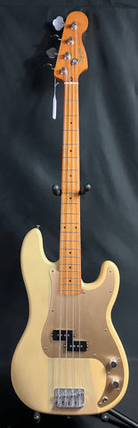 Squier 40th Anniversary Precision Bass Vintage Edition 4-String Bass Guitar Satin Vintage Blonde (501)