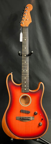 Fender American Acoustasonic Stratocaster Acoustic-Electric Guitar 3-Tone Sunburst w/ Gig Bag