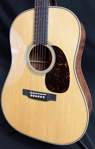 Martin Custom HD-28 12-Fret Figured Koa Dreadnought Acoustic Guitar Vintage Natural w/ Case