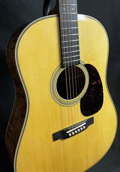 Martin Custom HD-28 12-Fret Figured Koa Dreadnought Acoustic Guitar Vintage Natural w/ Case