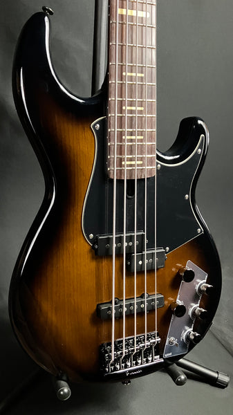 Yamaha BB735A Broad Bass 5-String Bass Guitar Dark Coffee Sunburst w/ Gig Bag (246)