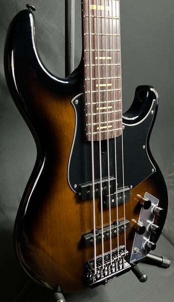 Yamaha BB735A Broad Bass 5-String Bass Guitar Dark Coffee Sunburst w/ Gig Bag (246)