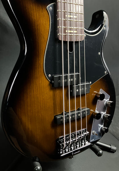 Yamaha BB735A Broad Bass 5-String Bass Guitar Dark Coffee Sunburst w/ Gig Bag (246)