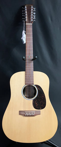 Martin D-X2E Brazilian 12-String Dreadnought Acoustic-Electric Guitar Natural w/ Gig Bag