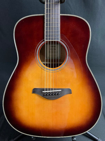 Yamaha FG-TA Transacoustic Dreadnought Acoustic-Electric Guitar Brown Sunburst