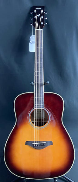 Yamaha FG-TA Transacoustic Dreadnought Acoustic-Electric Guitar Brown Sunburst