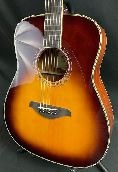 Yamaha FG-TA Transacoustic Dreadnought Acoustic-Electric Guitar Brown Sunburst