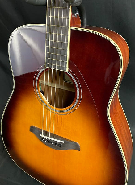 Yamaha FG-TA Transacoustic Dreadnought Acoustic-Electric Guitar Brown Sunburst