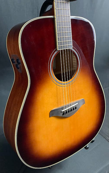 Yamaha FG-TA Transacoustic Dreadnought Acoustic-Electric Guitar Brown Sunburst