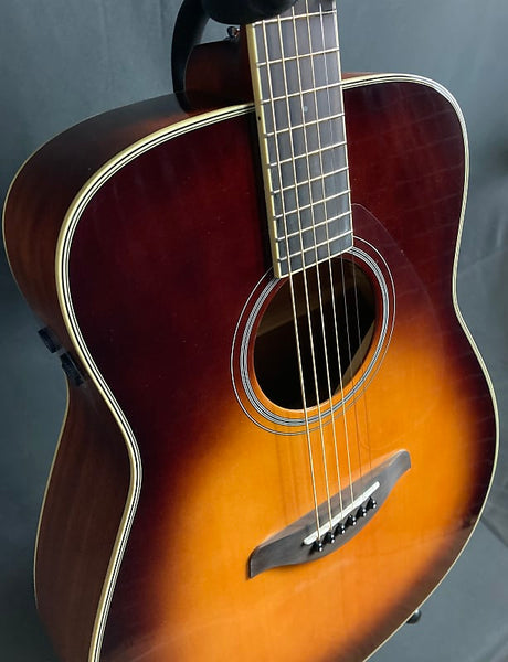 Yamaha FG-TA Transacoustic Dreadnought Acoustic-Electric Guitar Brown Sunburst