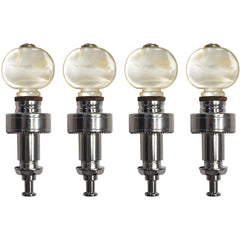 Golden Gate P-130 Deluxe Pancake Planet-Style Banjo Tuners-Nickel-3/8in-Set  of 4