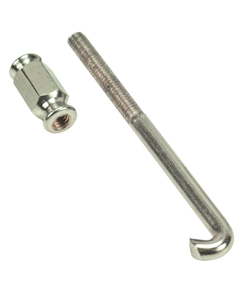 Golden Gate P-40 Bracket Hook and Nut Set – Nickel-Plated Brass – Morrell  Music Company