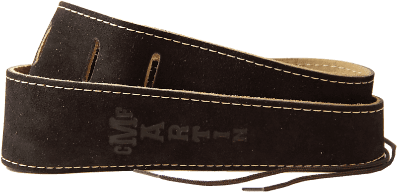 Martin A0017 2.5" Suede Guitar Strap - Brown